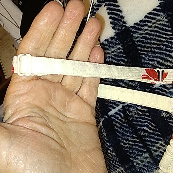 Roxy Sundress sz L adjustable straps,elastic top, Maxi, red/white with black - Picture 8 of 9